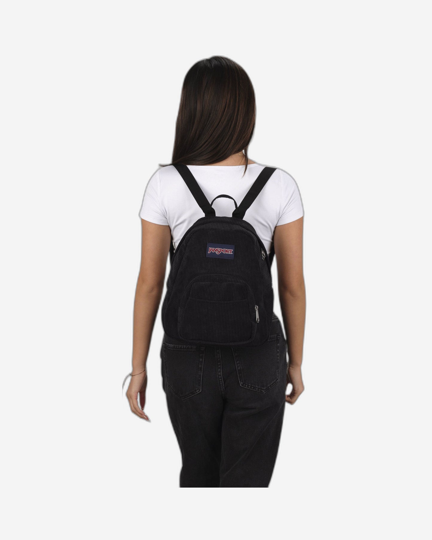 JanSport Half Pint FX Small backpack Black Corduroy EK0A5BII9O81