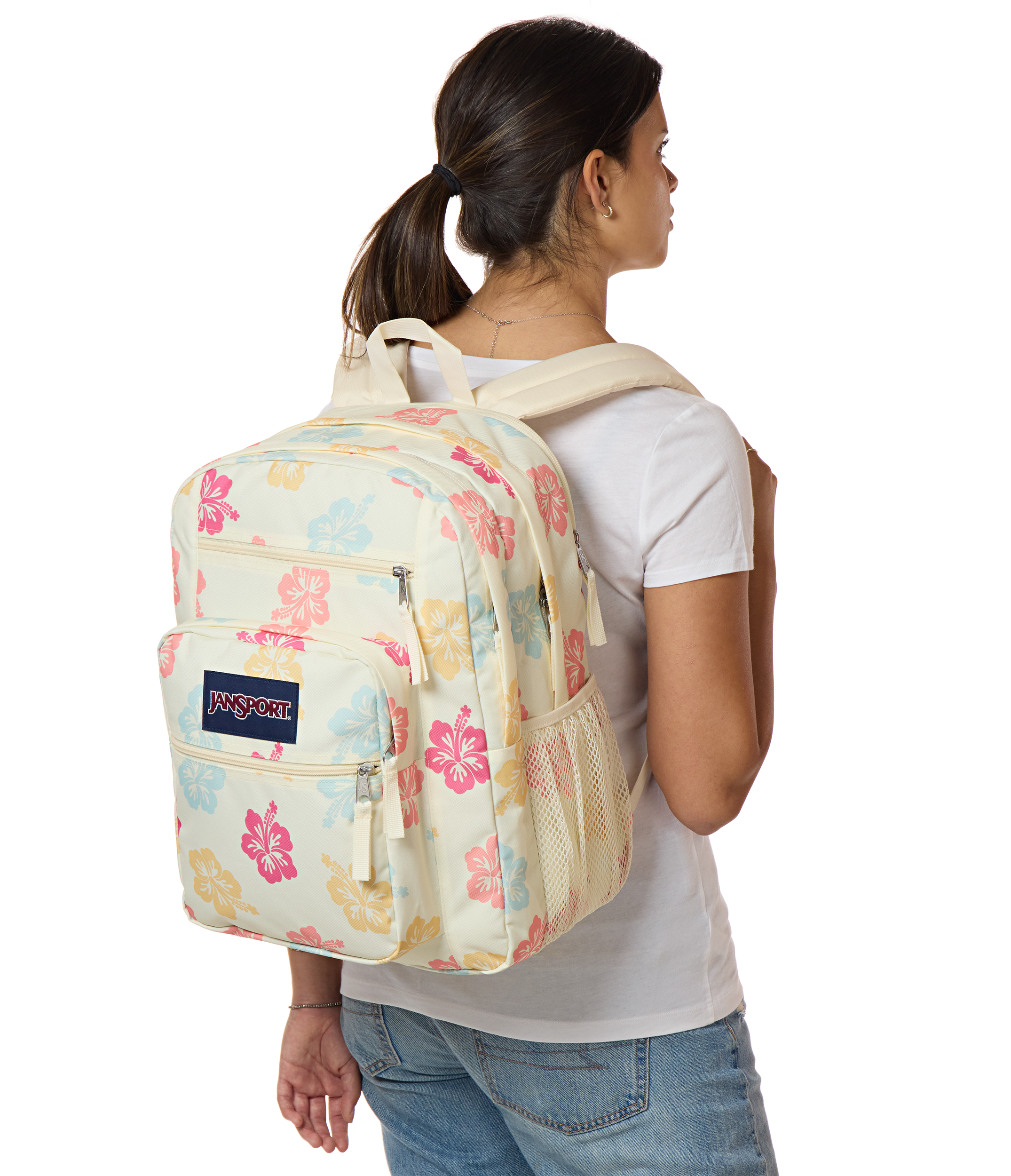 JanSport Big Student Large laptop backpack Hibiscus Baby EK0A5BAH2Y41