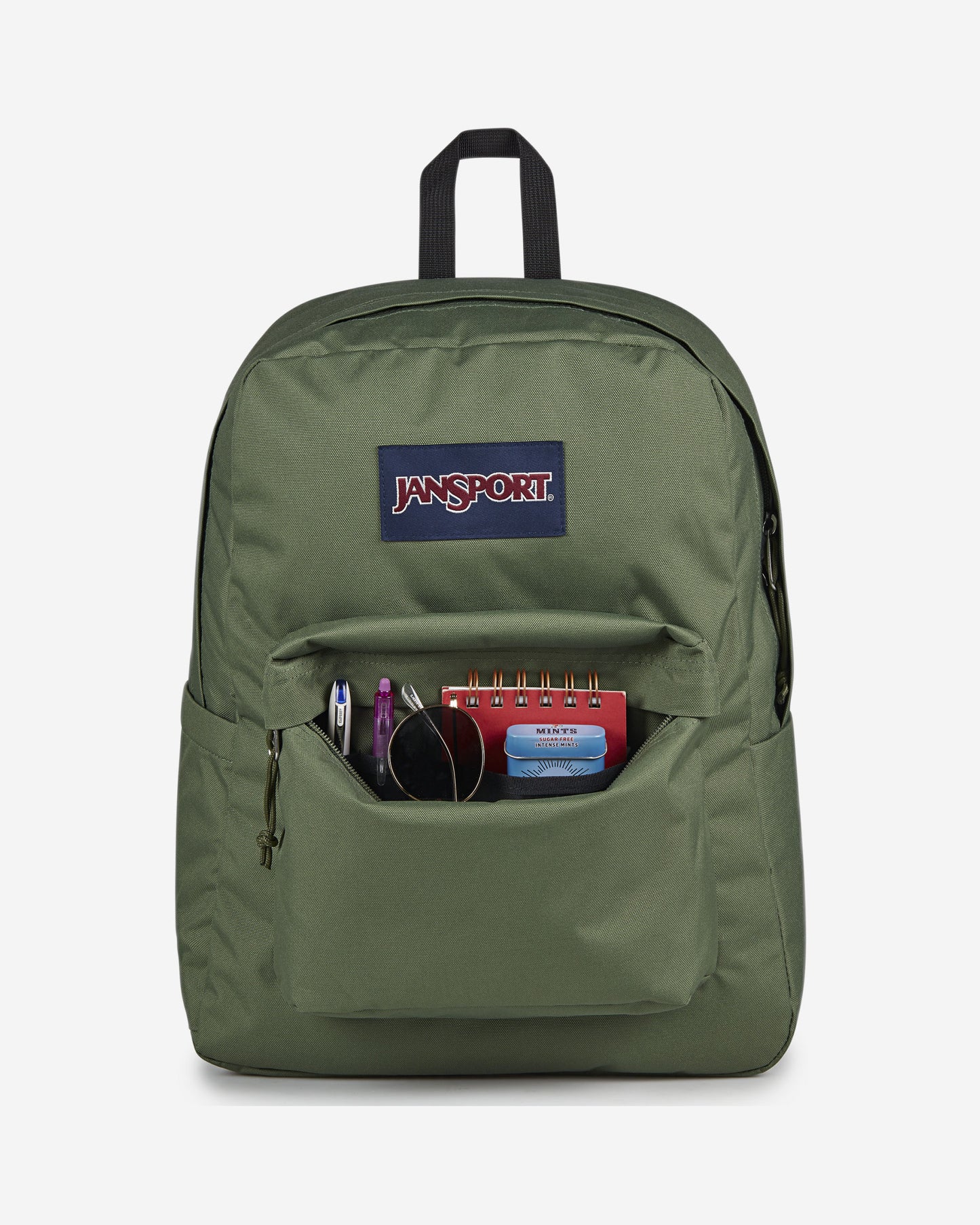 JanSport SuperBreak Plus Medium laptop Cargo Green Backpack