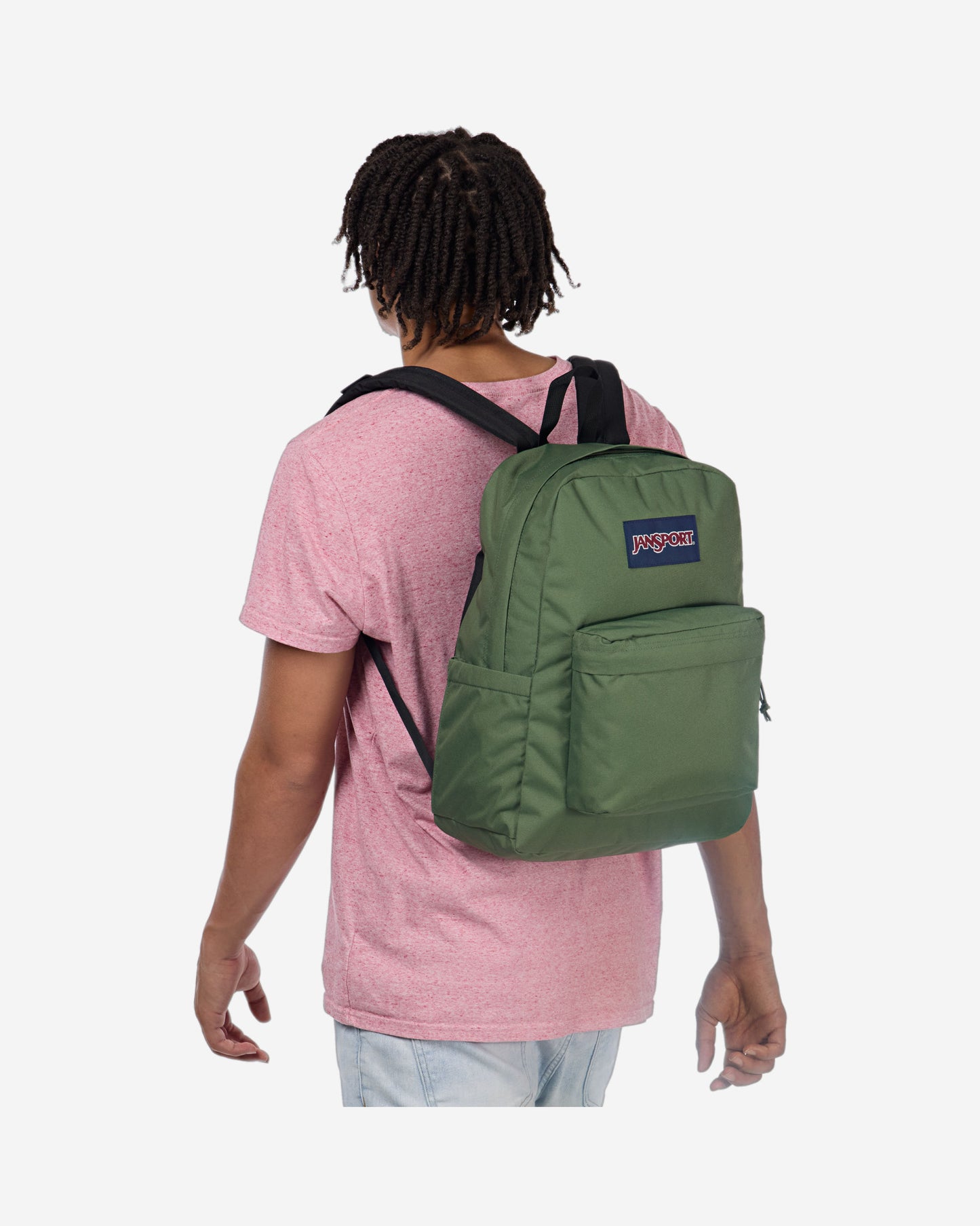 JanSport SuperBreak Plus Medium laptop Cargo Green Backpack