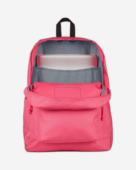 JanSport SuperBreak Plus Medium laptop backpack Posh Pink EK0A5BAO9O21