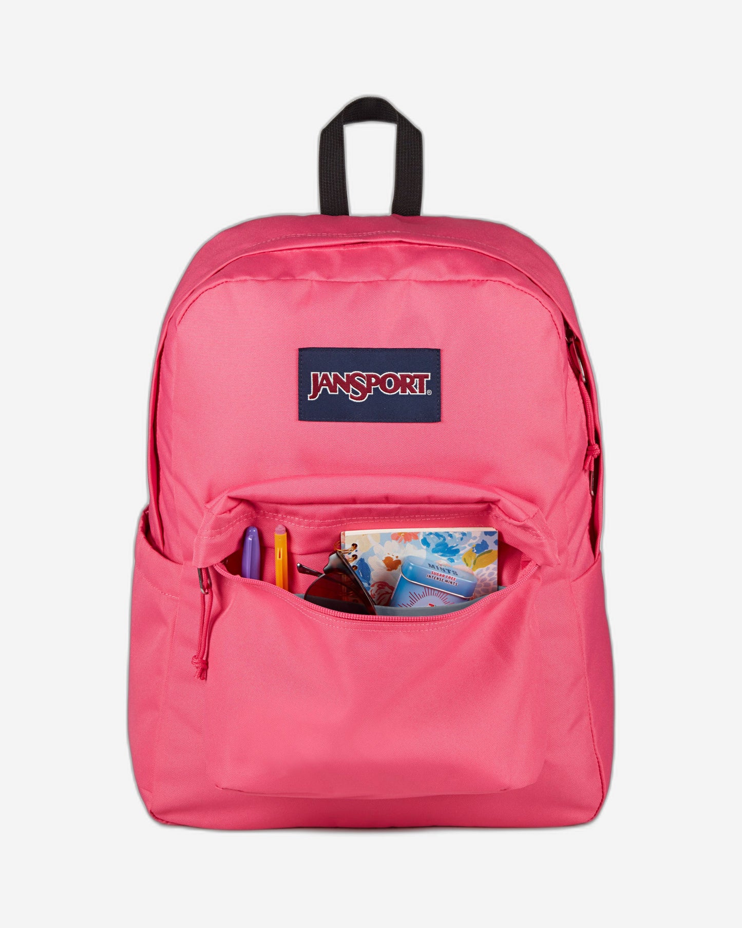 JanSport SuperBreak Plus Medium laptop Posh Pink Backpack