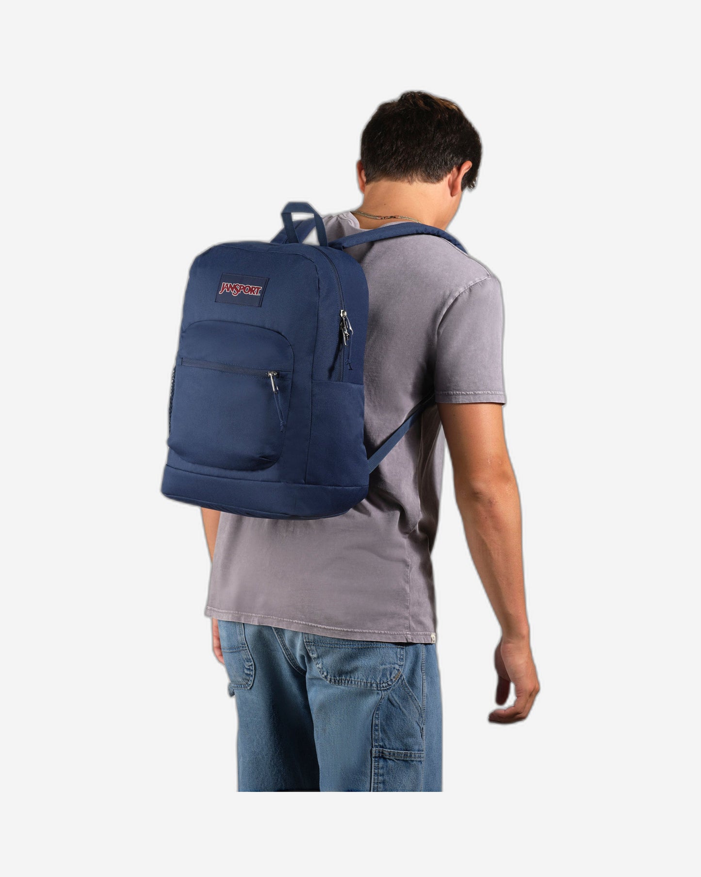 JanSport Cross Town Plus Medium laptop Navy Backpack