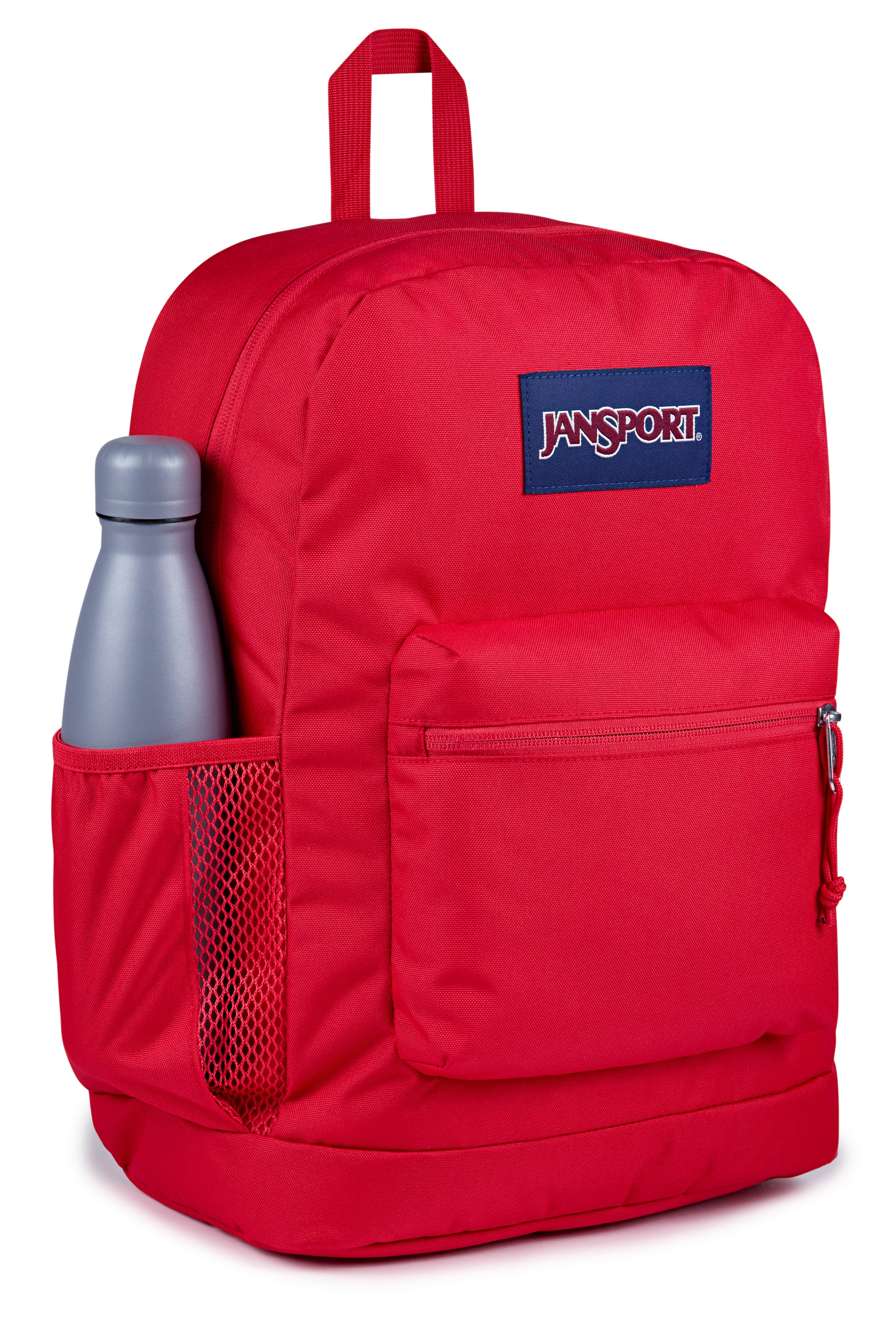  JanSport Cross Town Plus Medium laptop backpack Red Tape EK0A5BLBN581