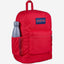 JanSport Cross Town Plus Medium laptop Red Tape Backpack
