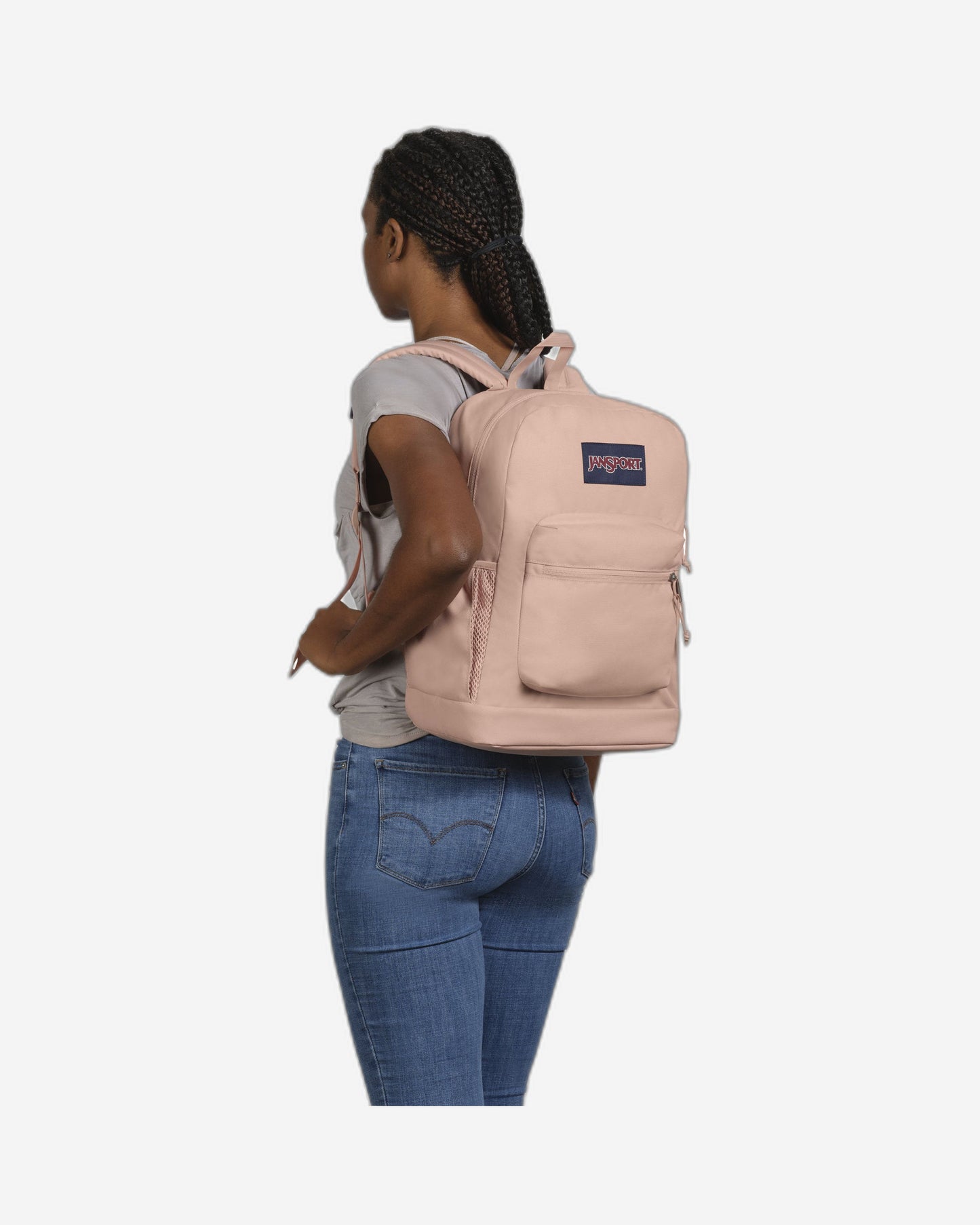 JanSport Cross Town Plus Medium laptop backpack Misty Rose EK0A5BLBN591