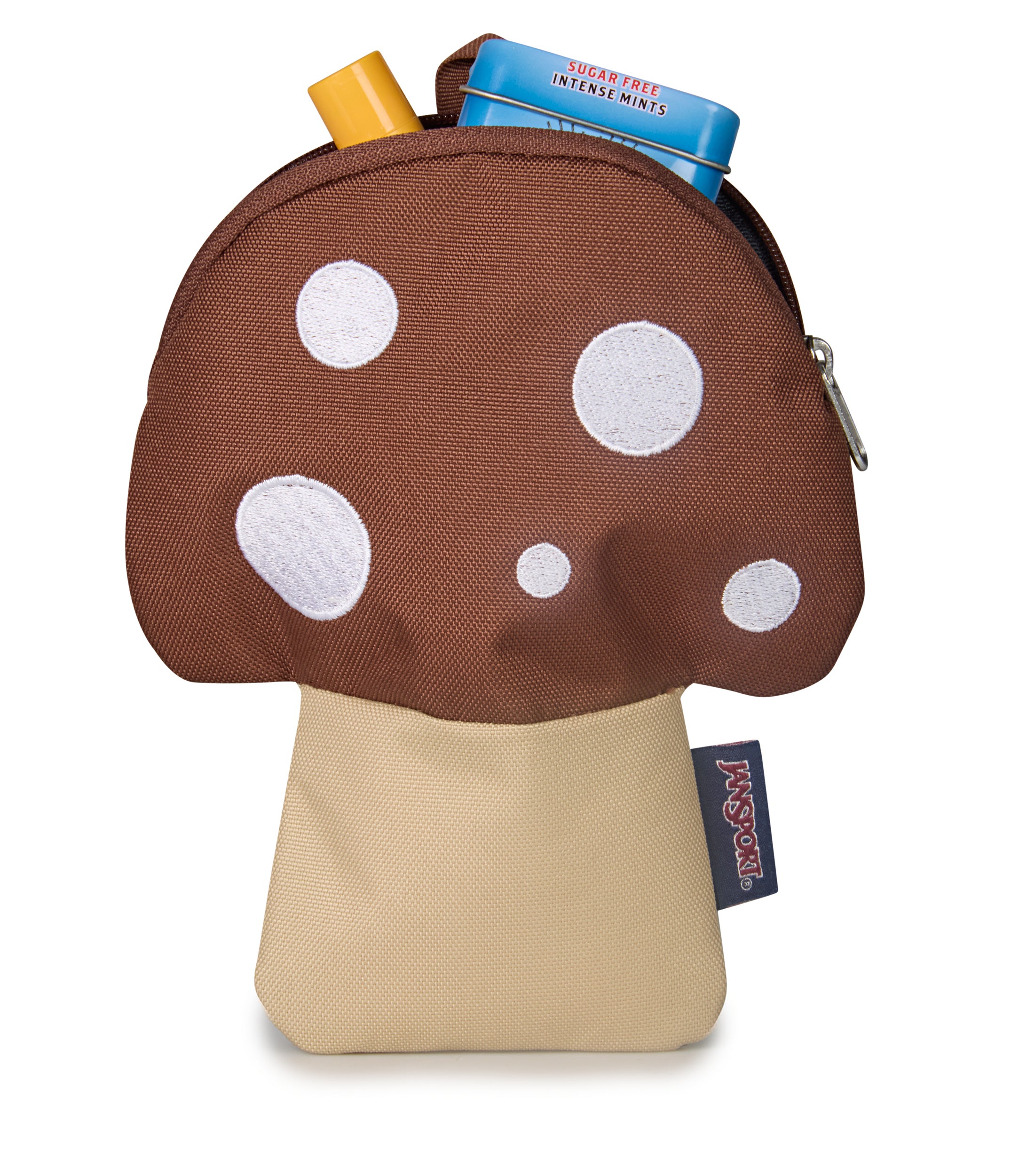  JanSport Mushroom Pouch Mushroom shaped pouch Basic Brown EK0A5BLW1T81