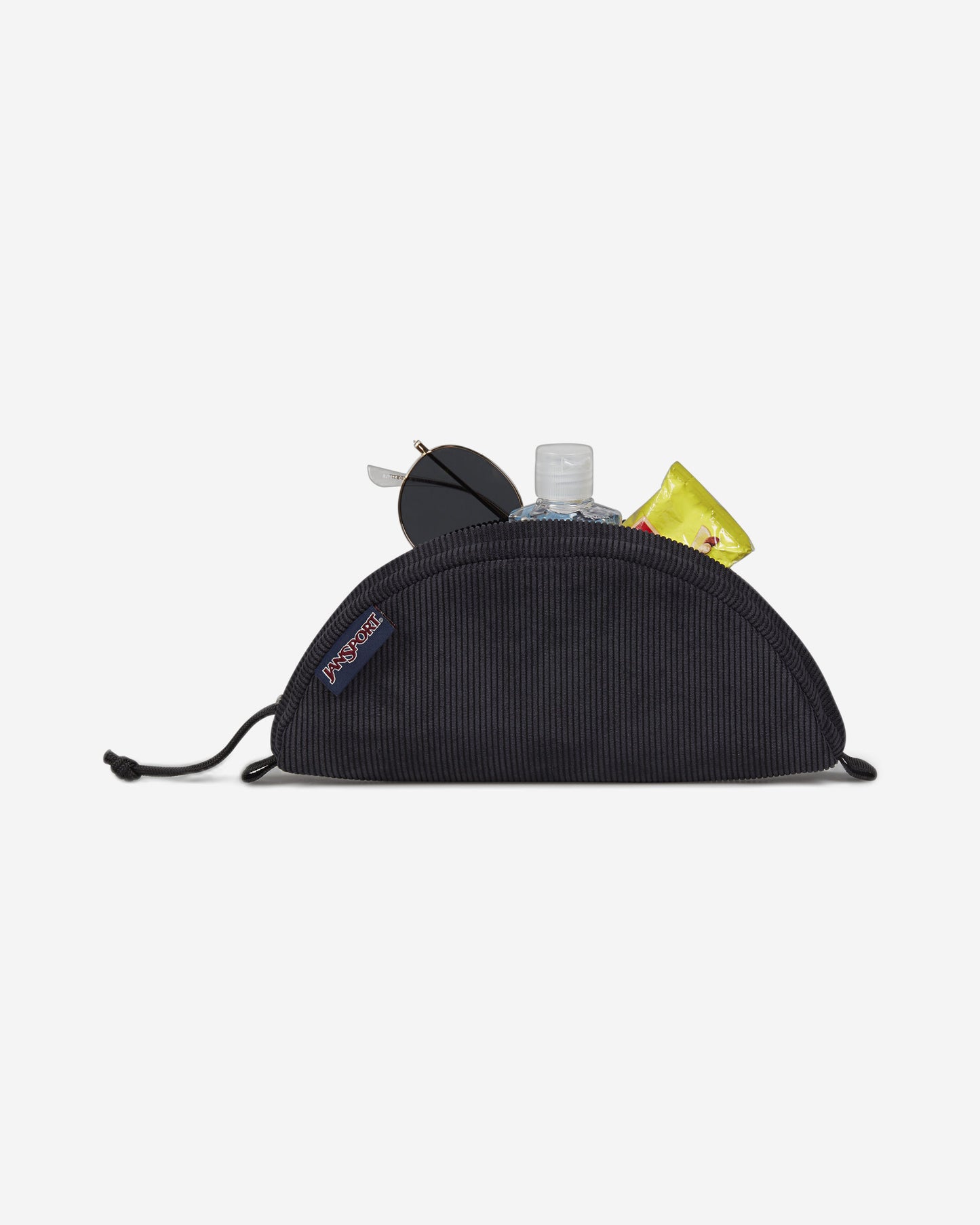 JanSport Luna Black Corduroy Pouch
