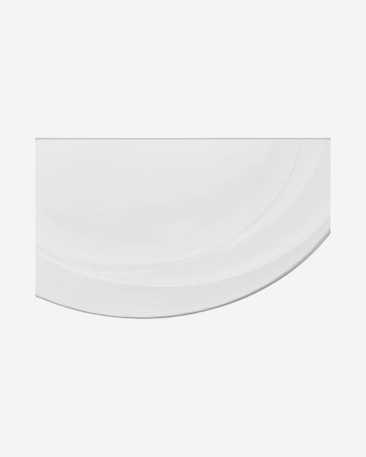 Shallow Bone China Tiffany Oval Plate, White, 14 Inches – Elegant Serving Plate for Dining & Special Occasions