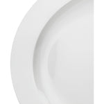 Shallow Bone China Tiffany Oval Plate, White, 14 Inches – Elegant Serving Plate for Dining & Special Occasions