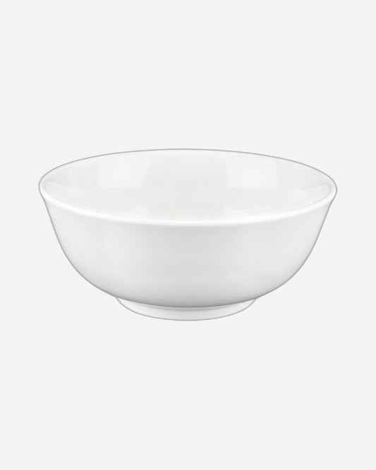 Shallow Hospitality Bowl, White, 23cm – Elegant Ceramic Bowl for Serving Food & Snacks