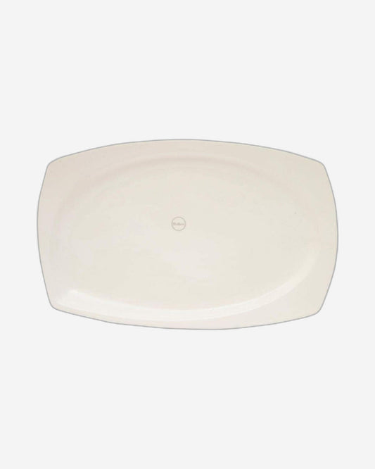 Shallow Bone China Nevel Platter, White, 14.5 Inch – Elegant Ceramic Platter for Serving Food & Appetizers
