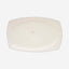 Shallow Bone China Nevel Platter, White, 14.5 Inch – Elegant Ceramic Platter for Serving Food & Appetizers