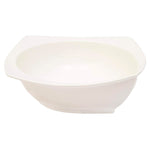 Shallow Nevel Bowl, White, 9.25 Inch – Elegant Bone China Serving Bowl for Everyday Use
