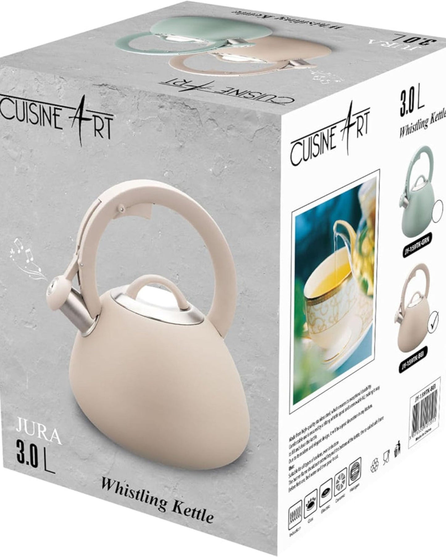 Cuisine Art Tea Kettle JURA 3.0L Beige