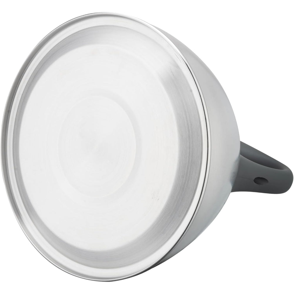 Cuisine Art BRIN Stainless Steel Whistling Tea Kettle 2.5L, Silver, Nylon Handle, Satin Finish, 201 Stainless Steel, Soft Touch Coating, 18/0 Single Bottom, Suitable for use on all stove tops