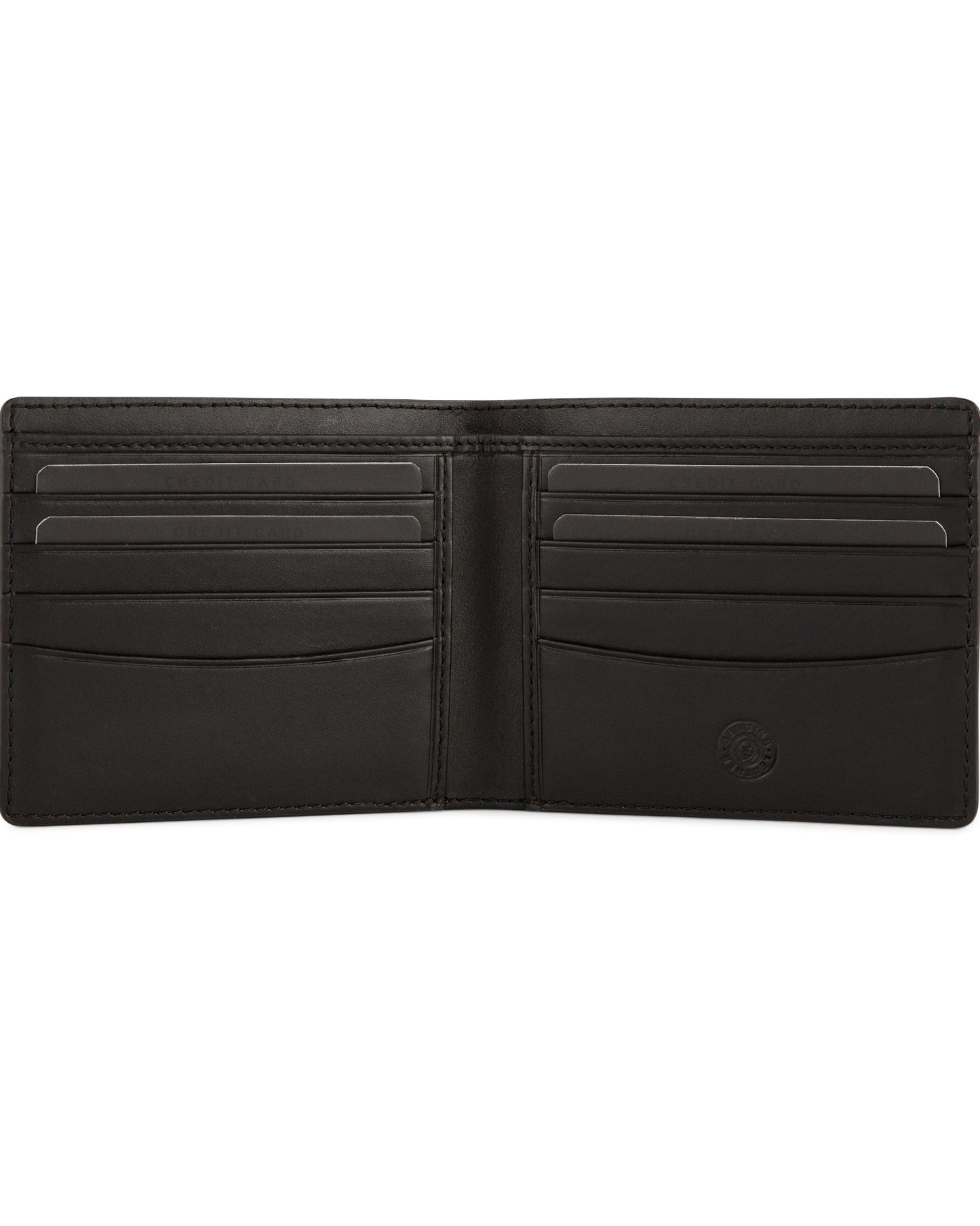 Cross Saffiano Leather 4Cc Bifold Wallet With Coin Pocket - Black
