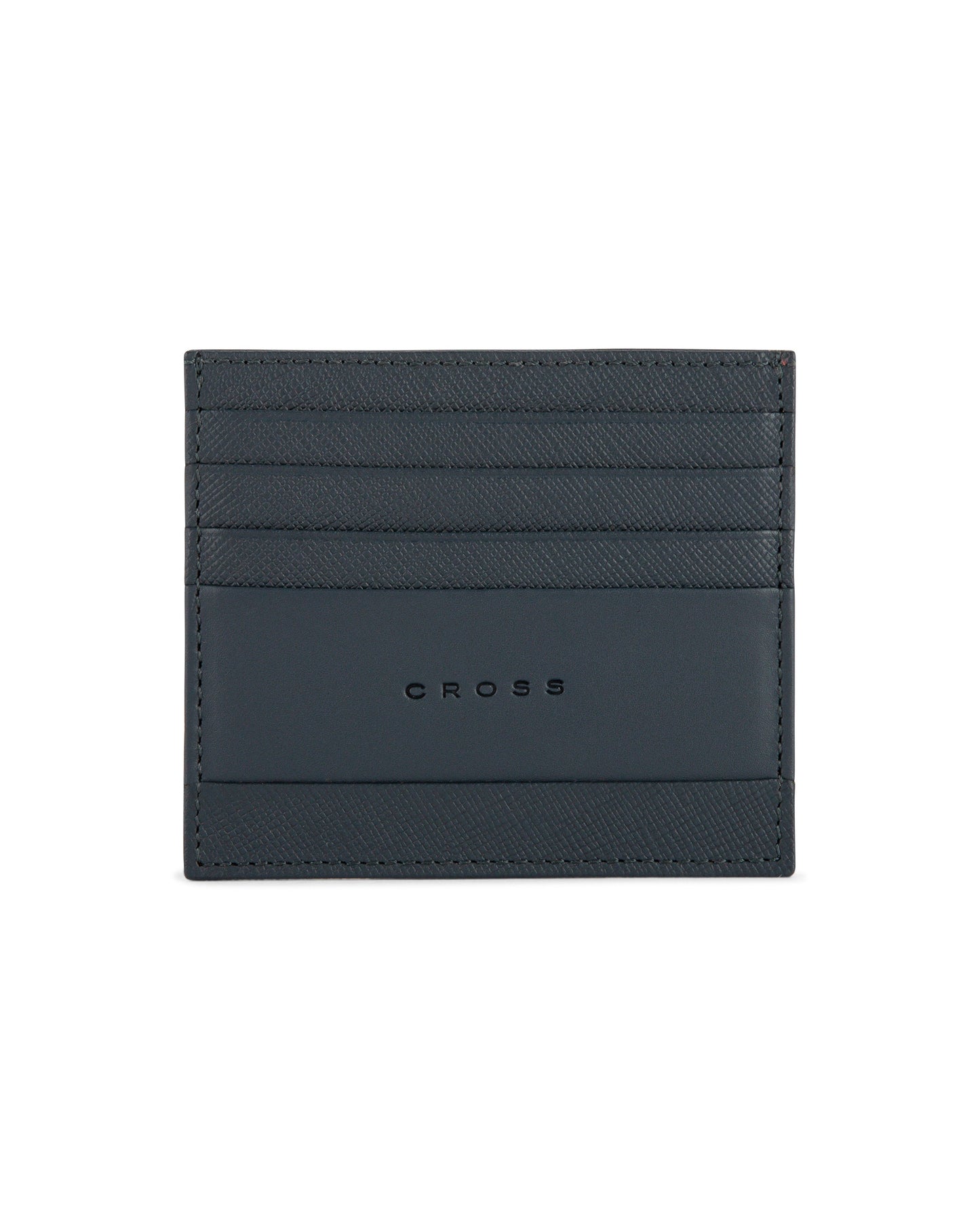 CROSS Saffiano Leather 6CC Card Holder - Navy Blue
