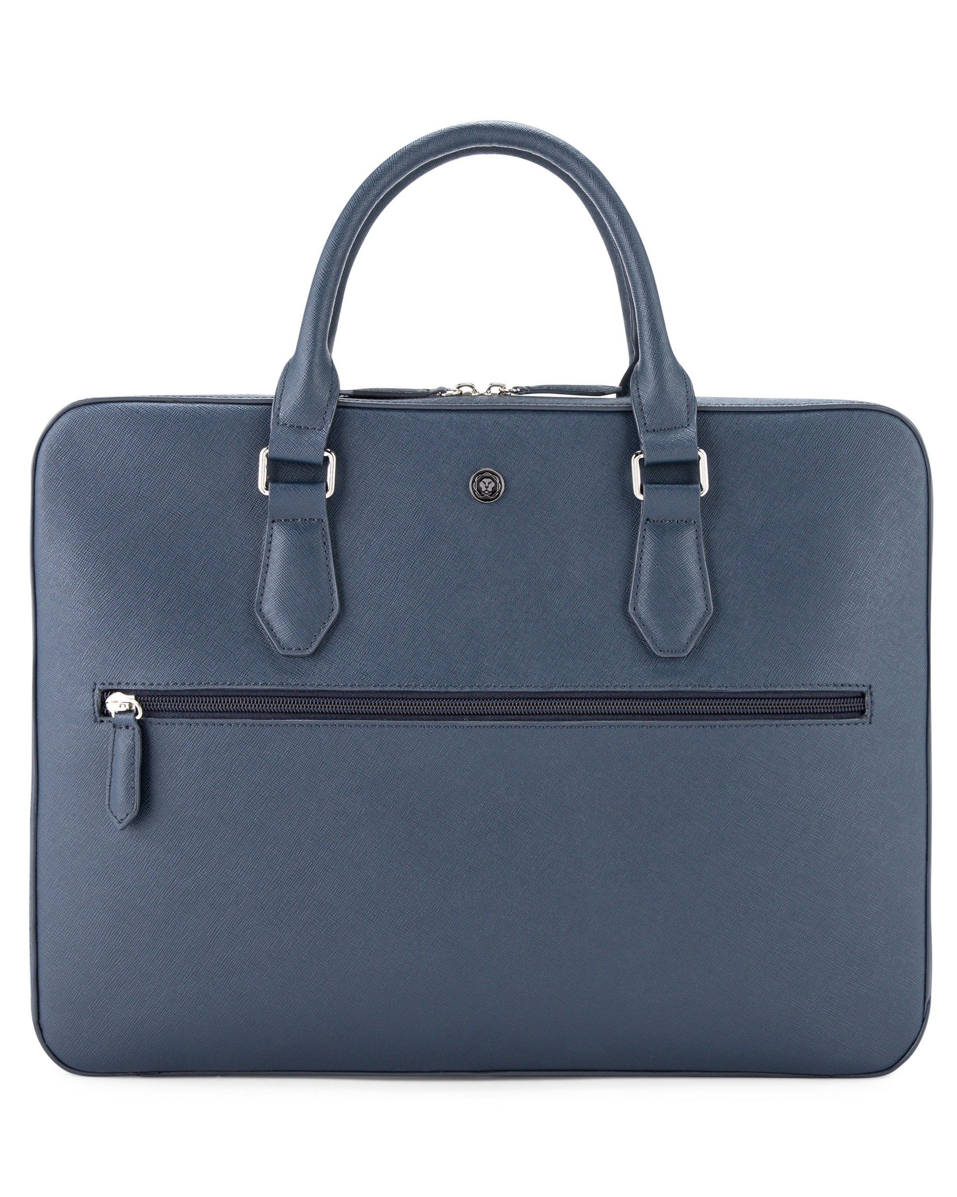 Cross Luxury Leather Briefcase - Navy Blue	
