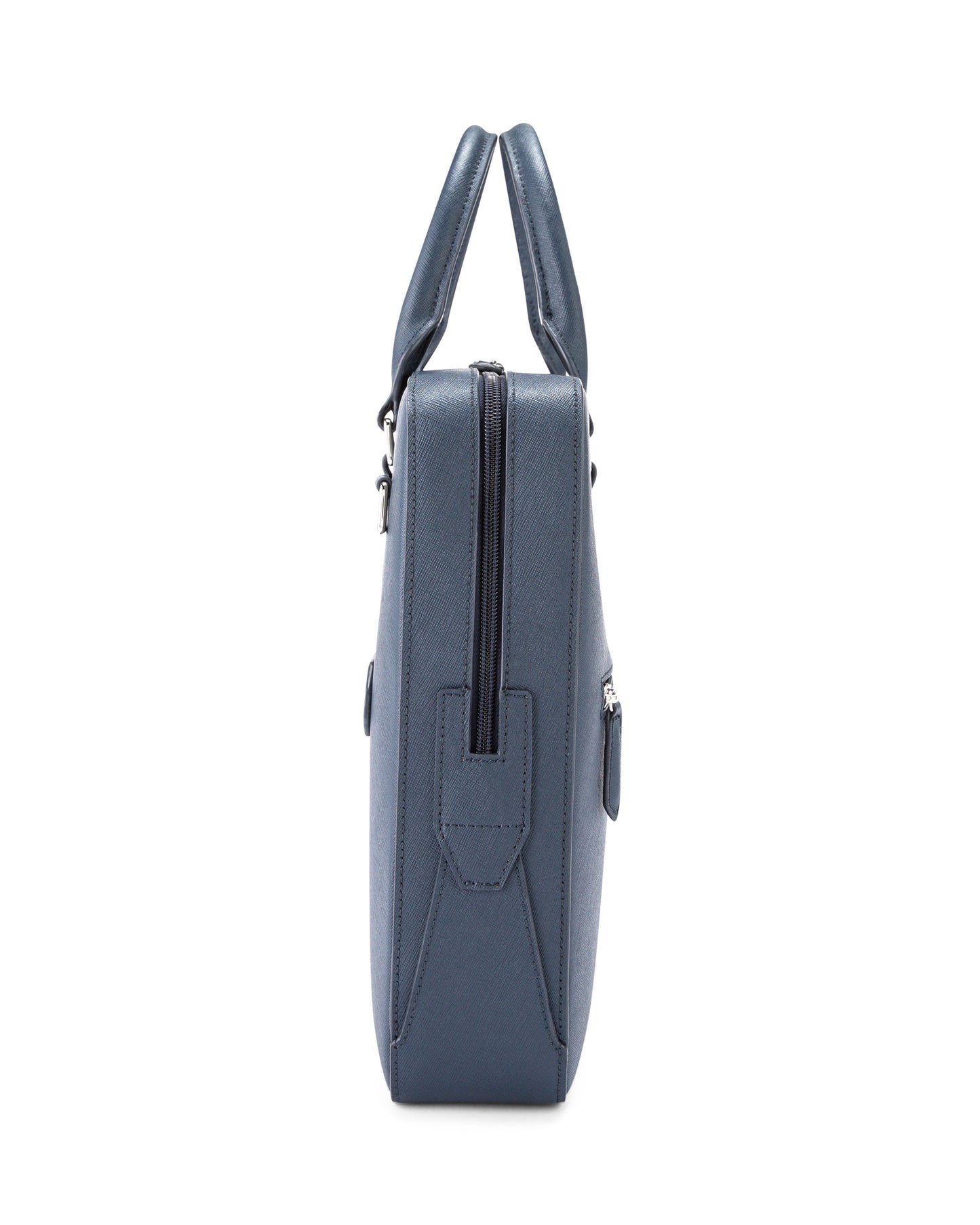 Cross Luxury Leather Briefcase - Navy Blue