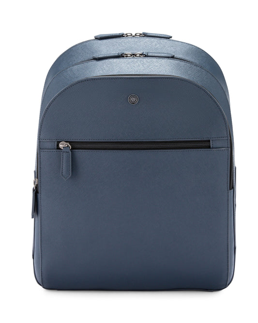 Cross Luxury Leather Backpack - Navy Blue