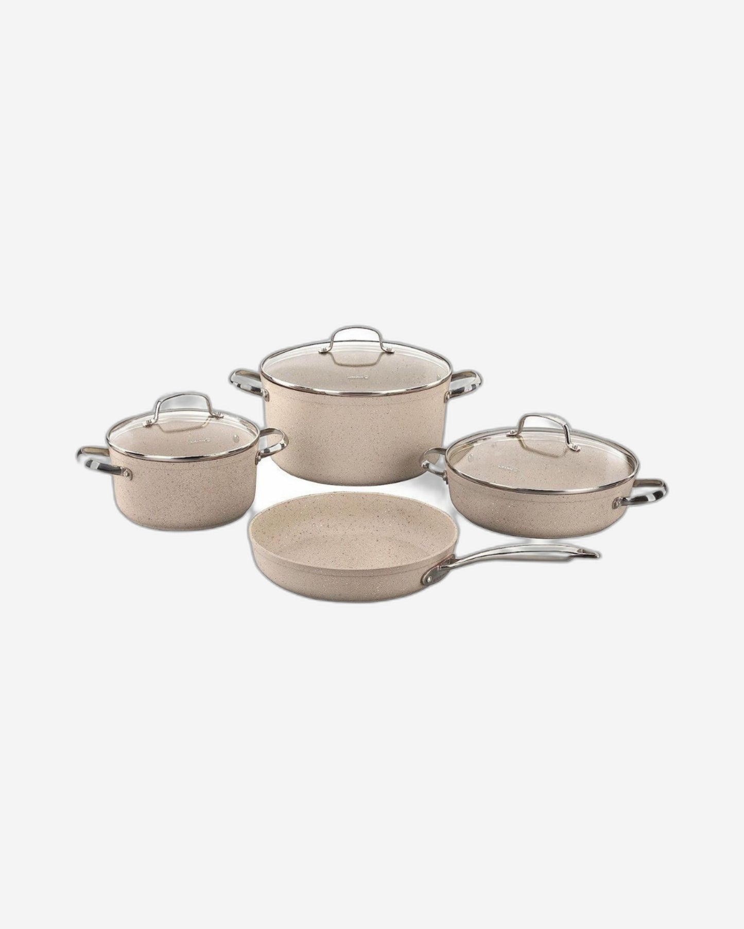 Korkmaz Granita Cookware Set 7Pc Forged Induction