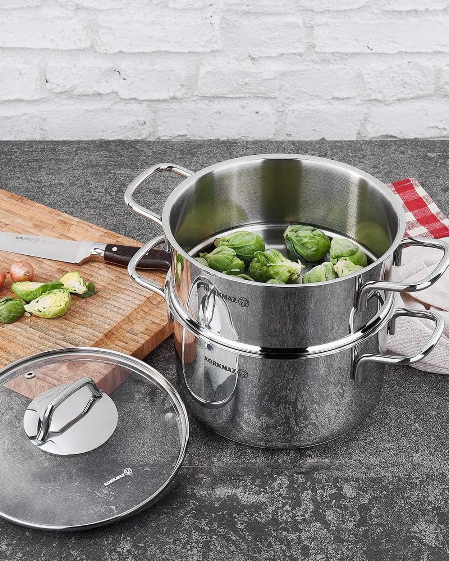 Korkmaz Perla Steamer Set