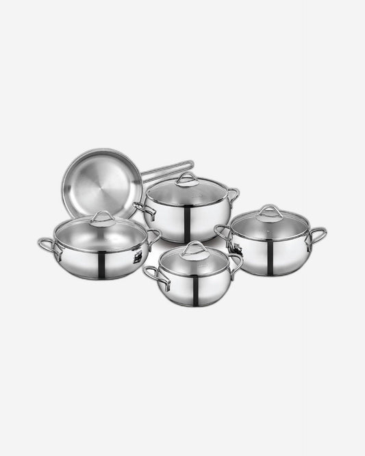 Korkmaz Tombik 9 Pcs. Induction Base Cookware Set