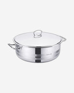 Korkmaz Mega Low Stainless Steel Casserole Pot
