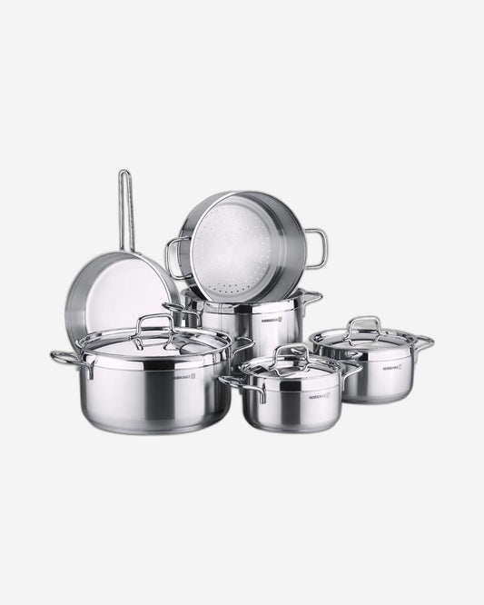 Korkmaz Alfa Plus Couscous 10 Pcs Induction Base Cookware Set
