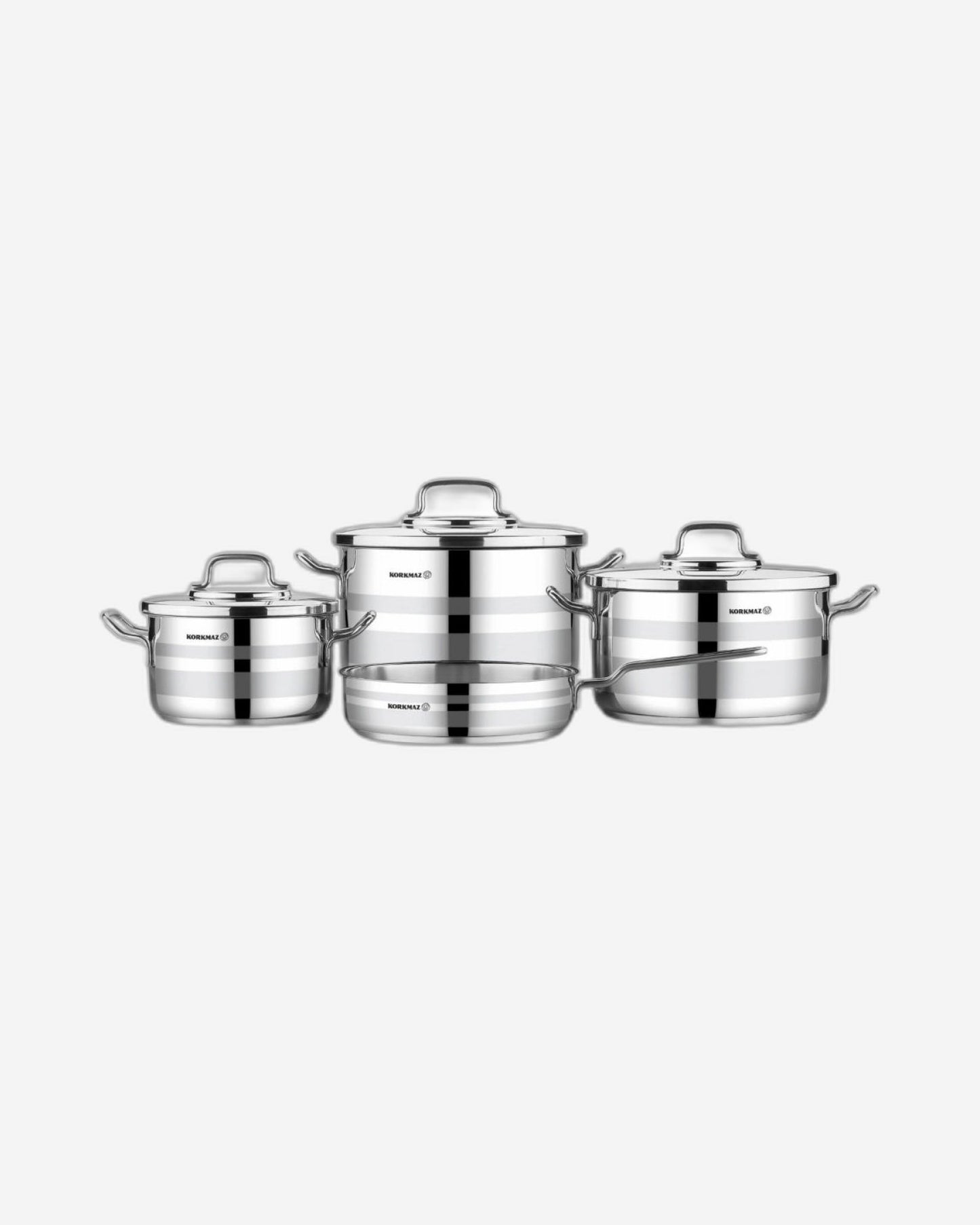 Korkmaz Astron Cookware Set 7Pc Induction
