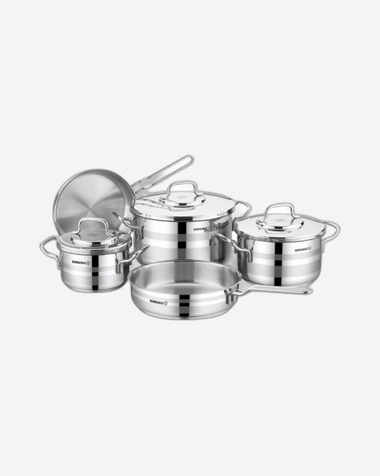 Korkmaz Astron Cookware Set 8 pcs Induction Base Pans Set