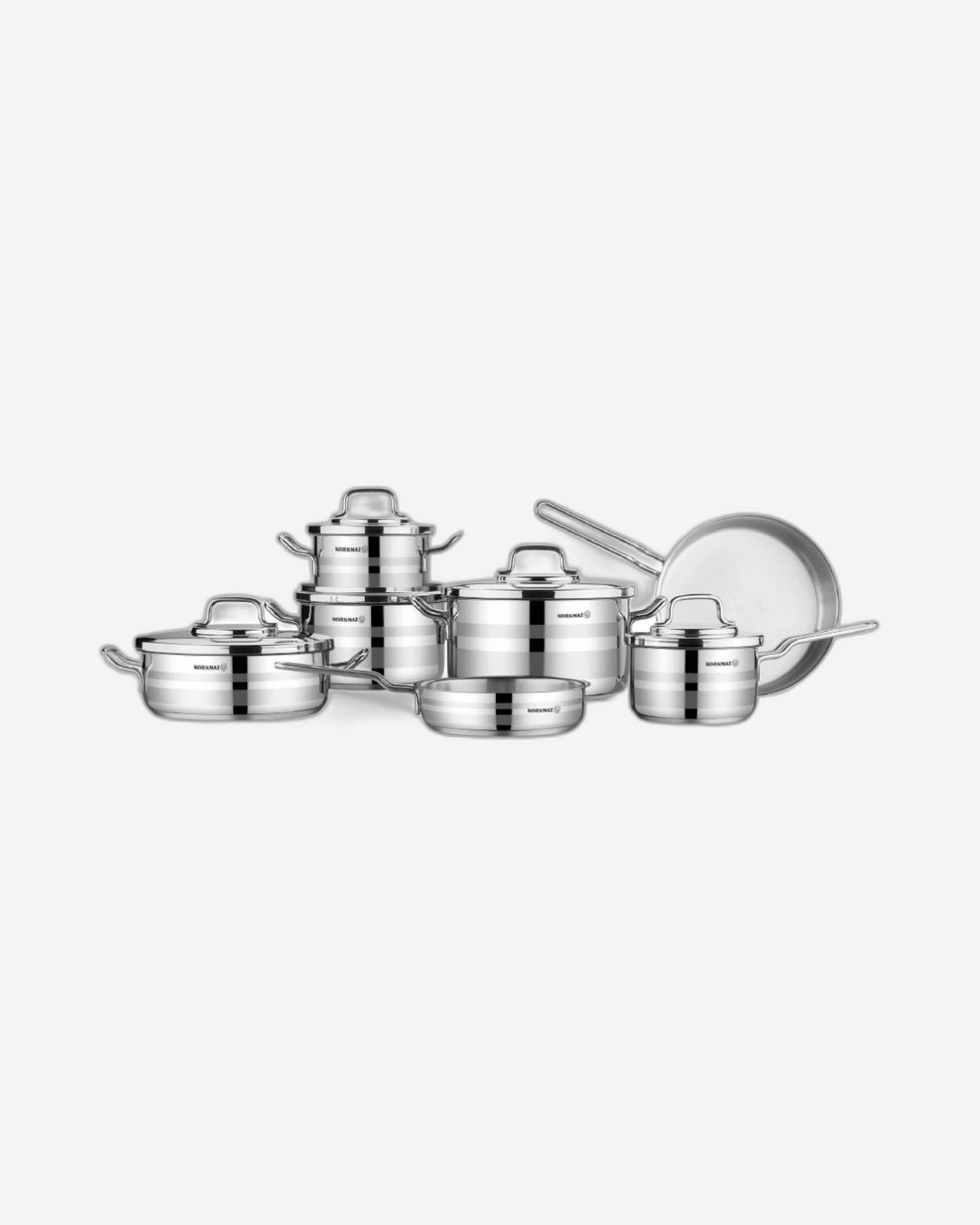 Korkmaz Astron Pans Set 12Pc Induction