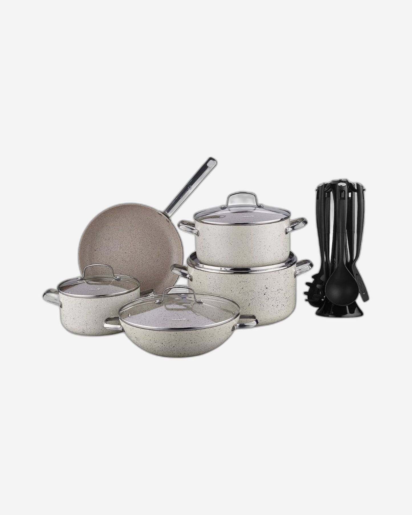 Korkmaz Granita Cookware Set 15Pc XL Induction