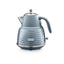 De'Longhi Scolpito Electric Kettle, Water Level Indicator, 1.7 L, Mineral Blue – KBZS3001.AZ