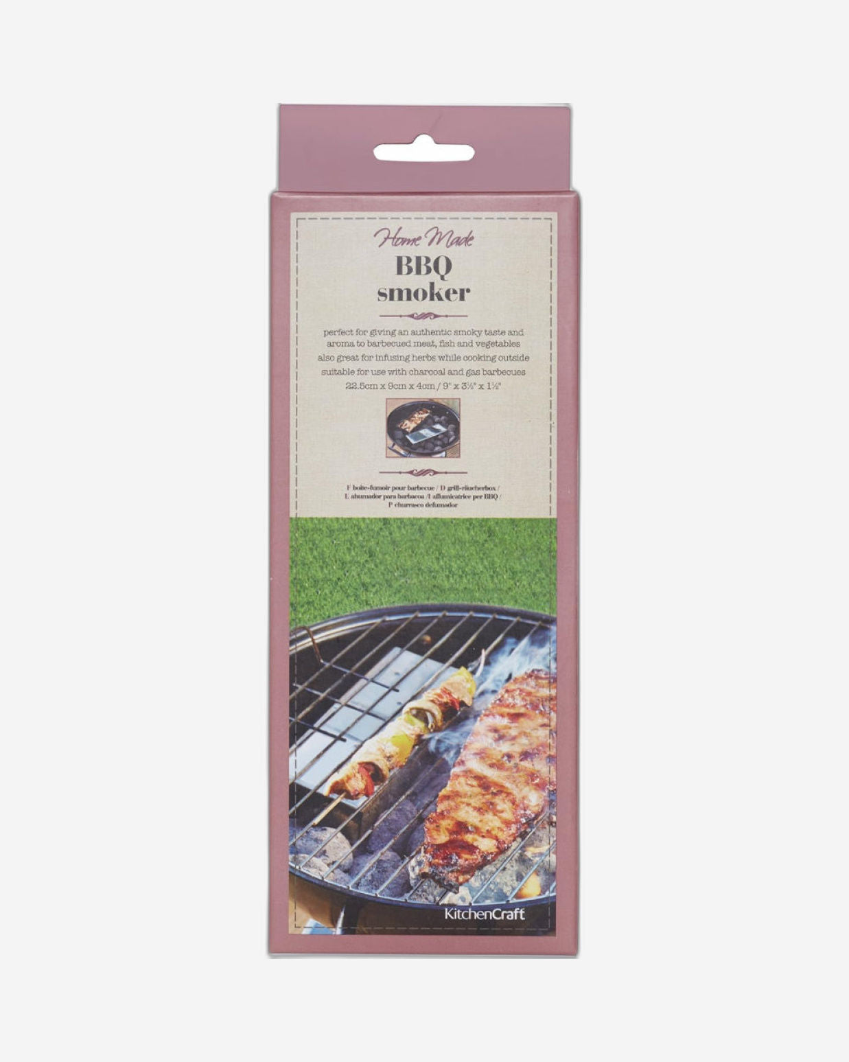 Hm Wood Chip Smoker Box 22Cm S/Steel