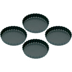 KC MINI FLAN/TART TIN SET OF 4 NON-STICK