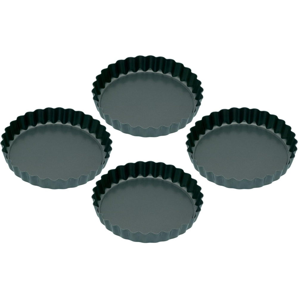 KC MINI FLAN/TART TIN SET OF 4 NON-STICK