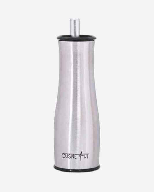 Cuisine Art Plastic One-Hand Silver Pepper Mill | Manual Operation | Compact & Ergonomic Design | Adjustable Coarseness