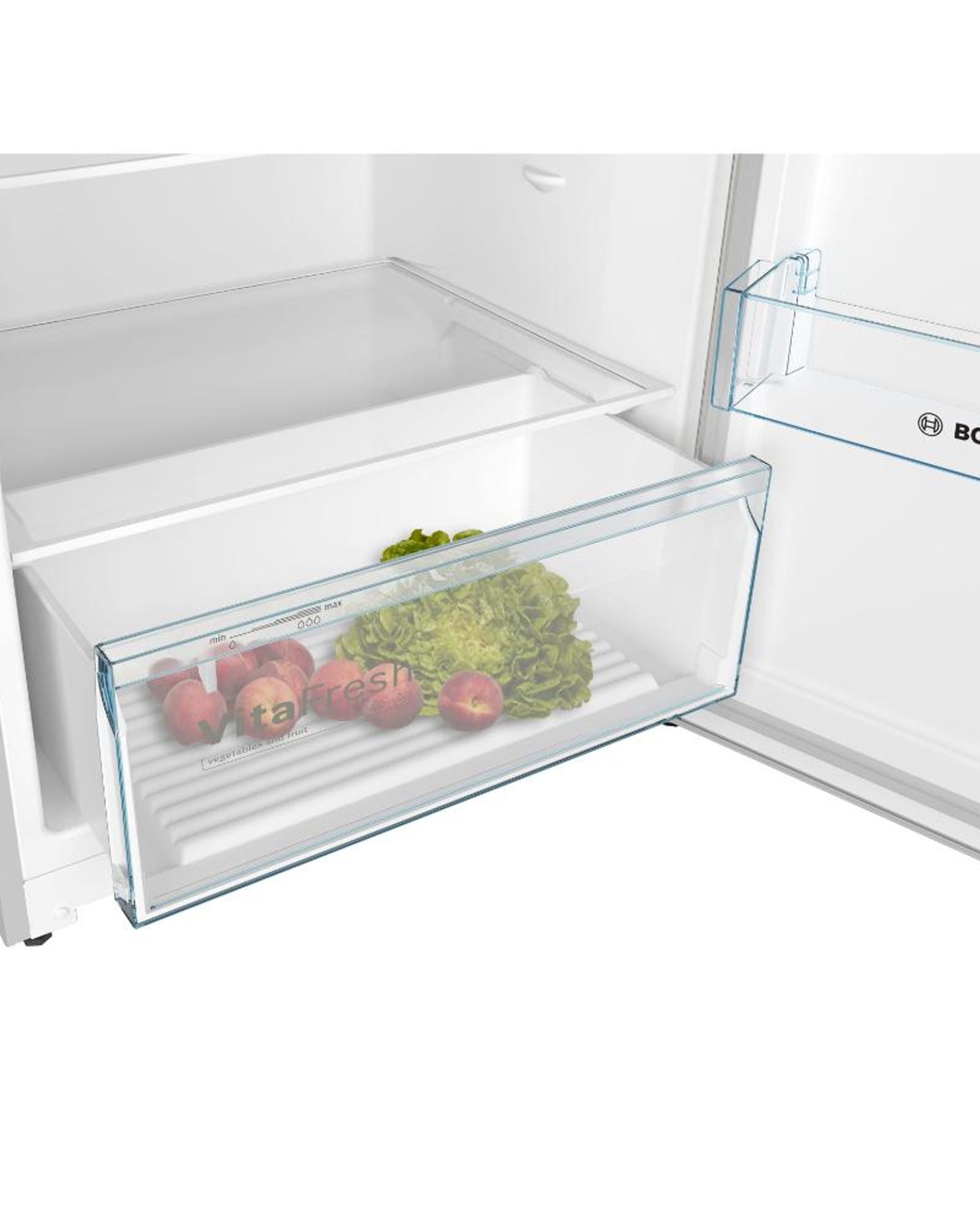 Bosch Series 4 Freestanding Refrigerator with Freezer at Top 485L