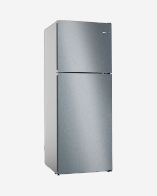 Bosch Series 4 free-standing fridge-freezer with freezer at top 186 x 70 cm, Total No Frost - KDN55NLE0M Stainless steel