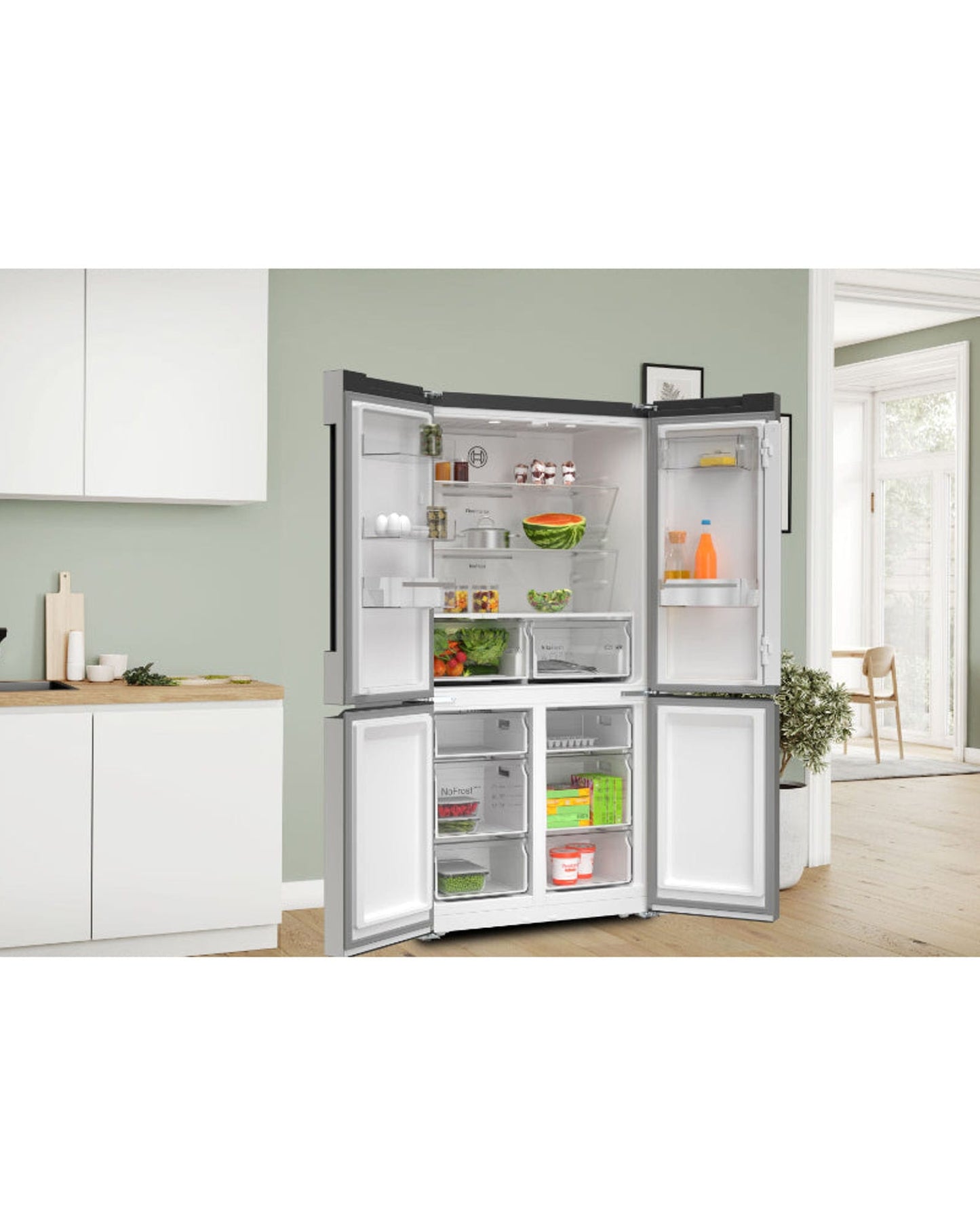 Bosch Series 4 French Door Refrigerator Bottom Freezer