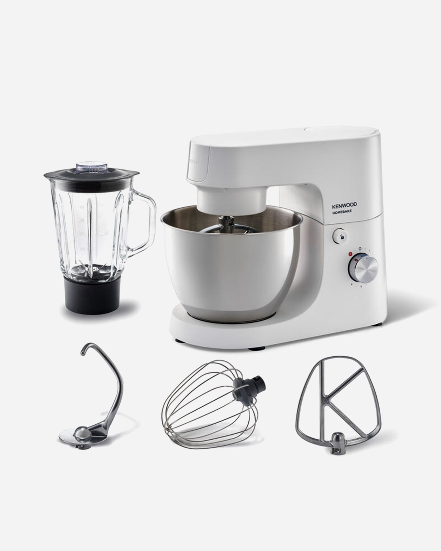 Kenwood Stand Mixer Homebake Kitchen Machine 1400W With Blender KHH01.220SI Silver