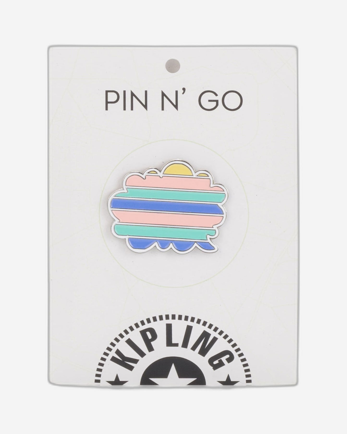 Kipling Stripy Cloud Mix Col Ss20 Accessory Pin C2I4135-Q54