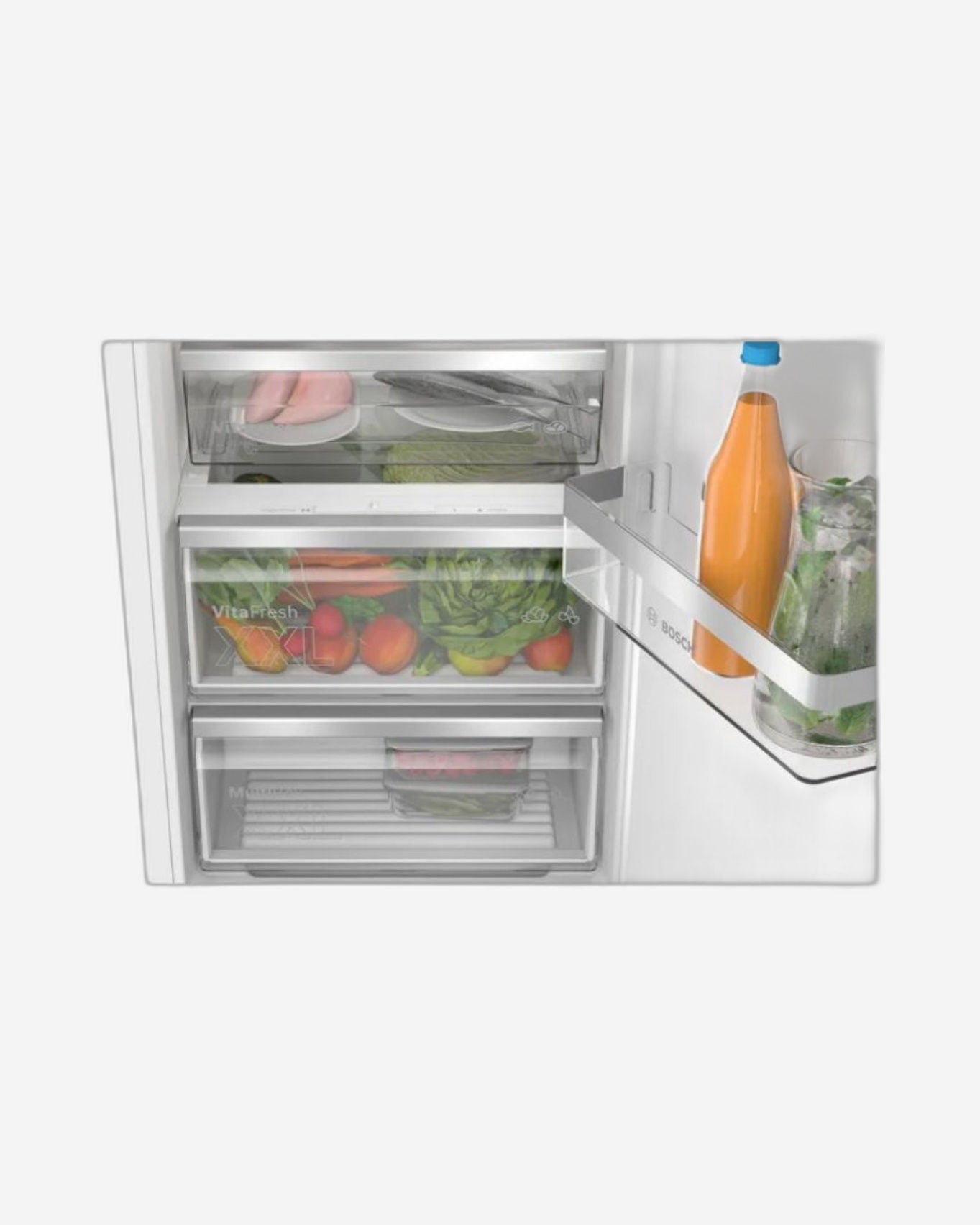 Bosch Series 6 Built-in Refrigerator KIR81AFD0M, White, 320 L, 1 Door