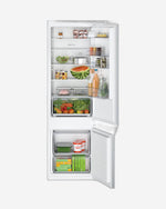 Bosch Series 2 Built-In Fridge-Freezer Refrigerator with Freezer at Bottom 177.2x54.1cm