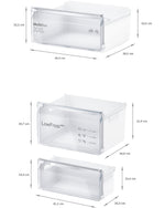 Bosch Series 2 Built-In Fridge-Freezer Refrigerator with Freezer at Bottom 177.2x54.1cm