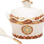 Shallow Bone China Sugar Pot, White - Elegant and Durable Tabletop Essential