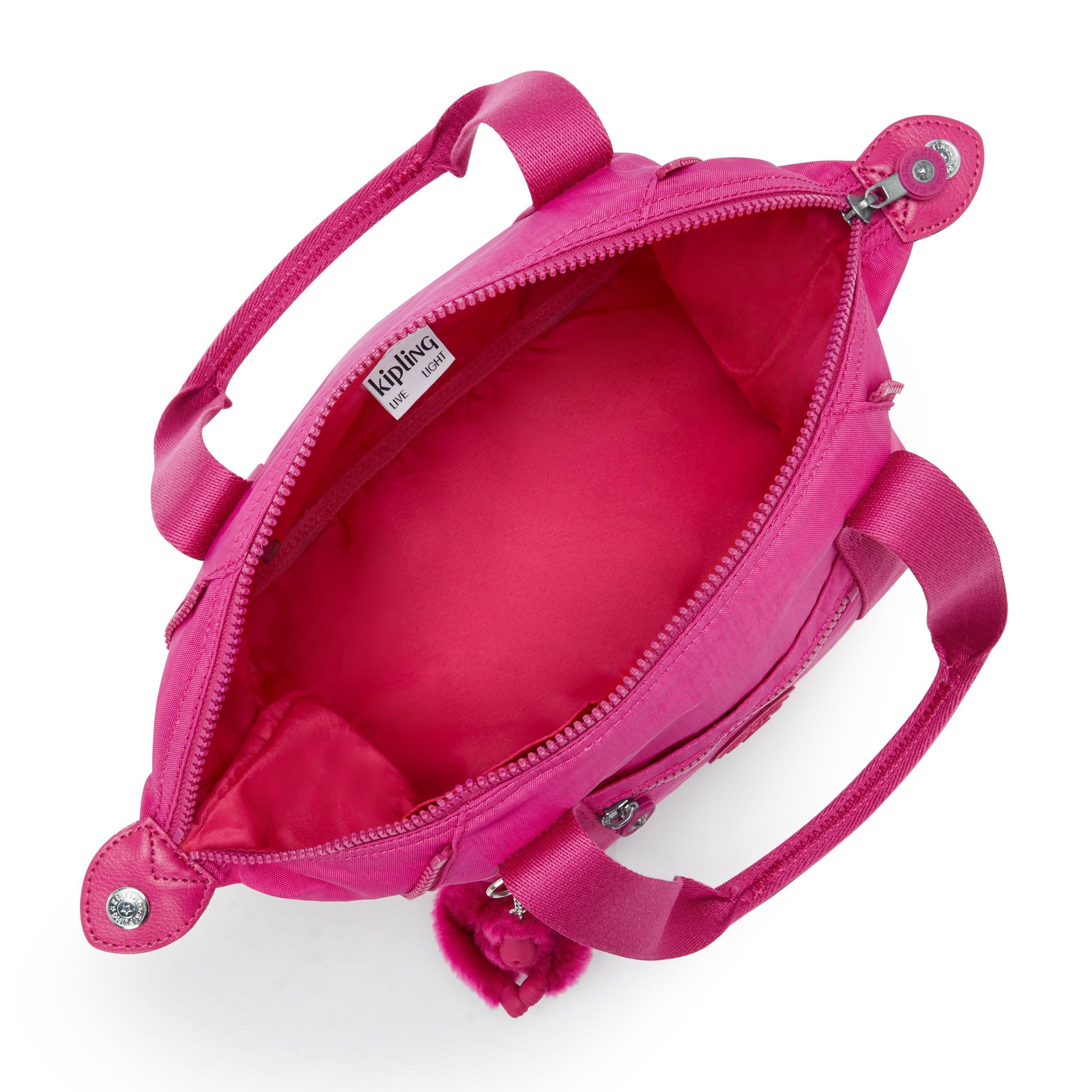 Kipling Art Mini Glowing Fuchsia Small Handbag  01327-3KU