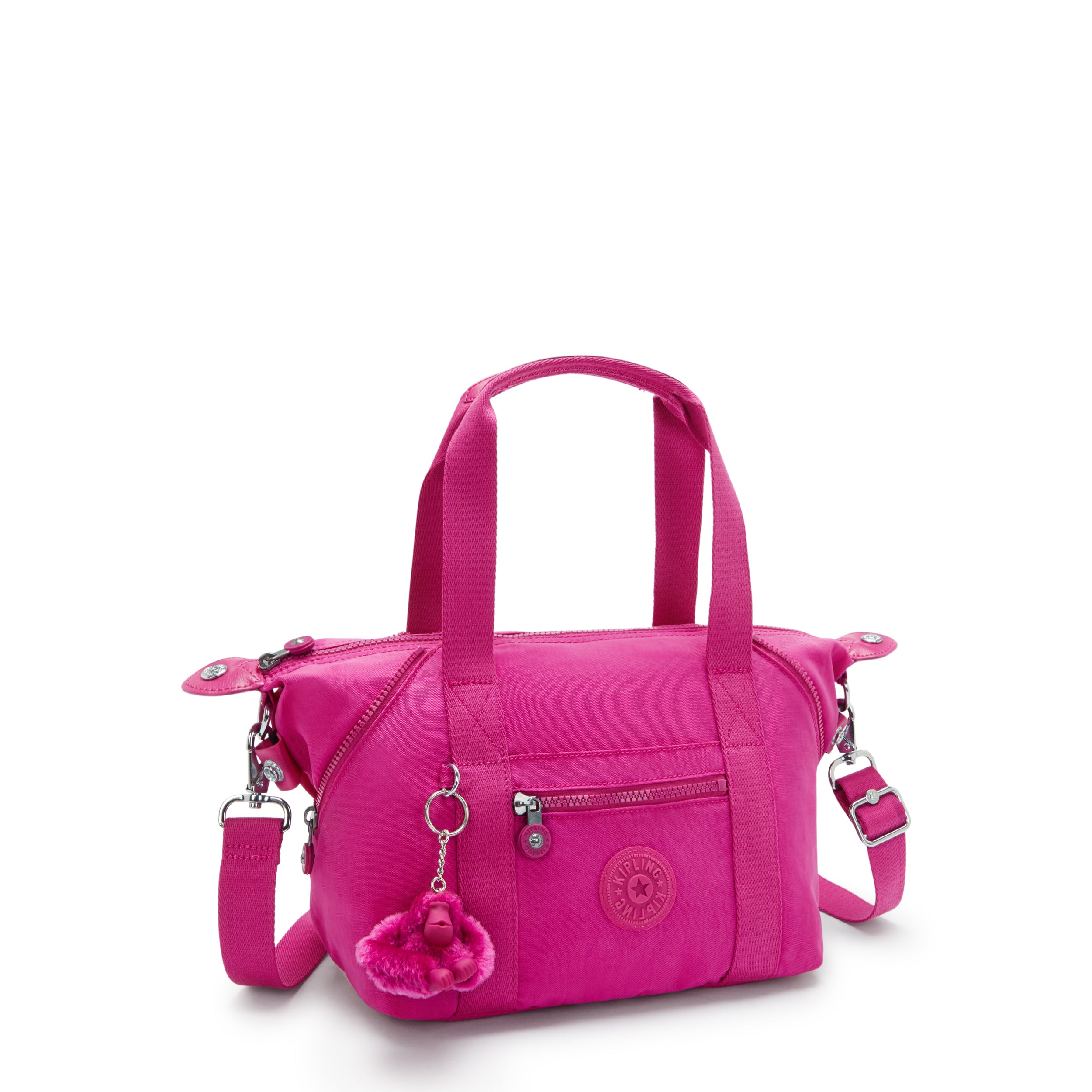 Kipling Art Mini Glowing Fuchsia Small Handbag  01327-3KU